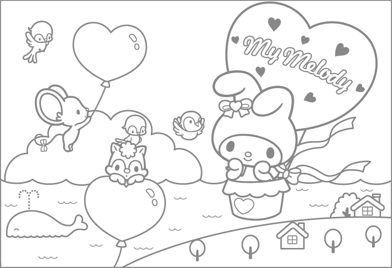 kawaii coloring pages mamegoma pictures - photo #45